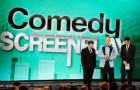 He wins tonight for Best Comedy Screenplay